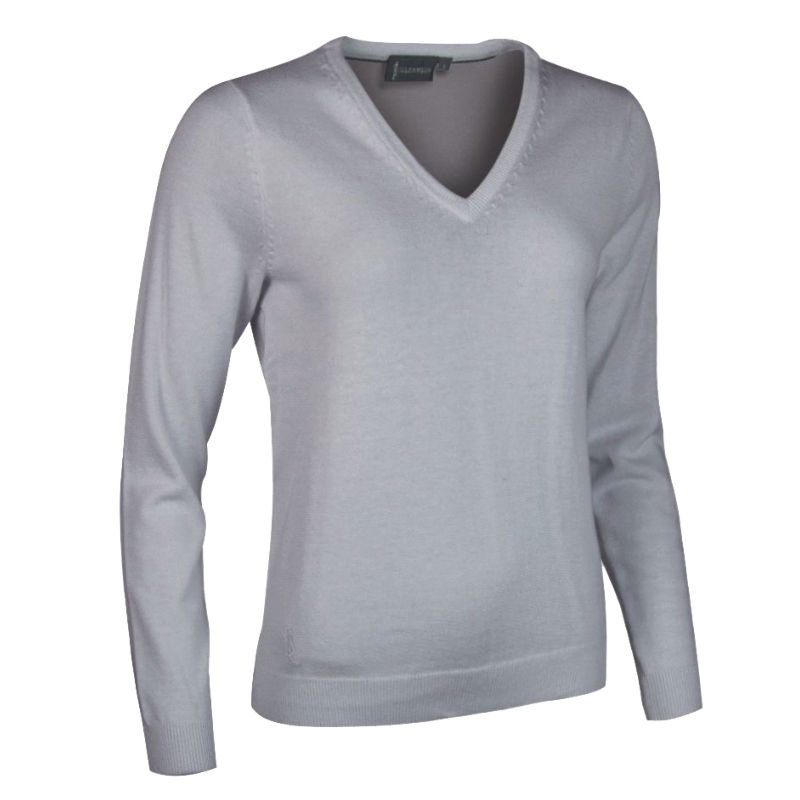 Glenmuir Ladies Darcy V Neck Cotton Golf Sweater LKC2591VNDAR